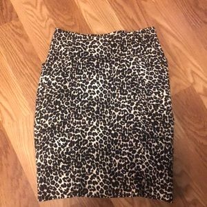 Lepard midi skirt size medium